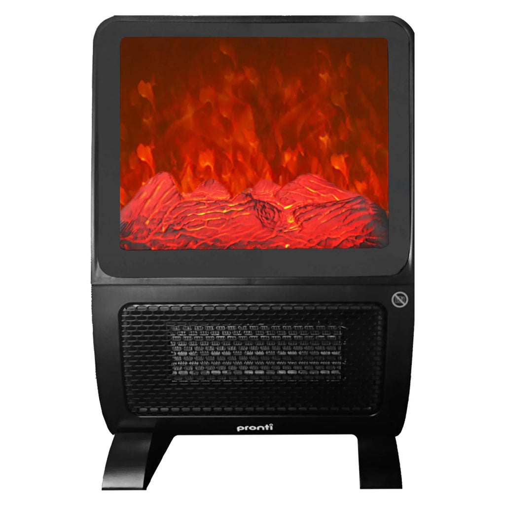 2000W PTC Ceramic Electric Portable Space Heater with 3D Flame Effect, Remote Control,