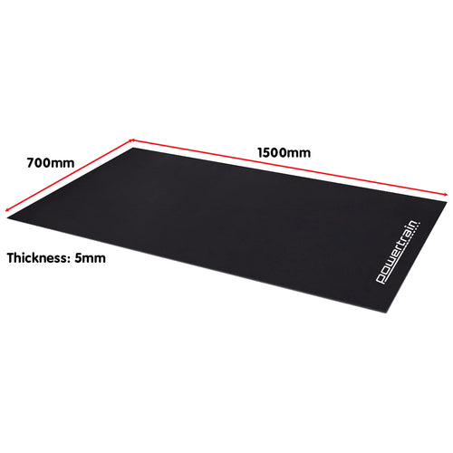1.5m Gym Equipment Mat 5mm Non-Slip EVA Floor Protector for Exercise Bikes Rowers