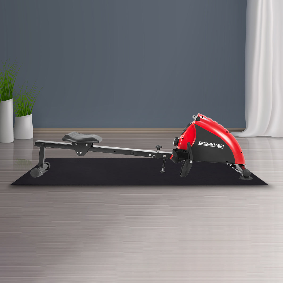 2m x 1m Gym Equipment Mat 5mm Non-Slip EVA Floor Protector for Treadmills Exercise Bikes