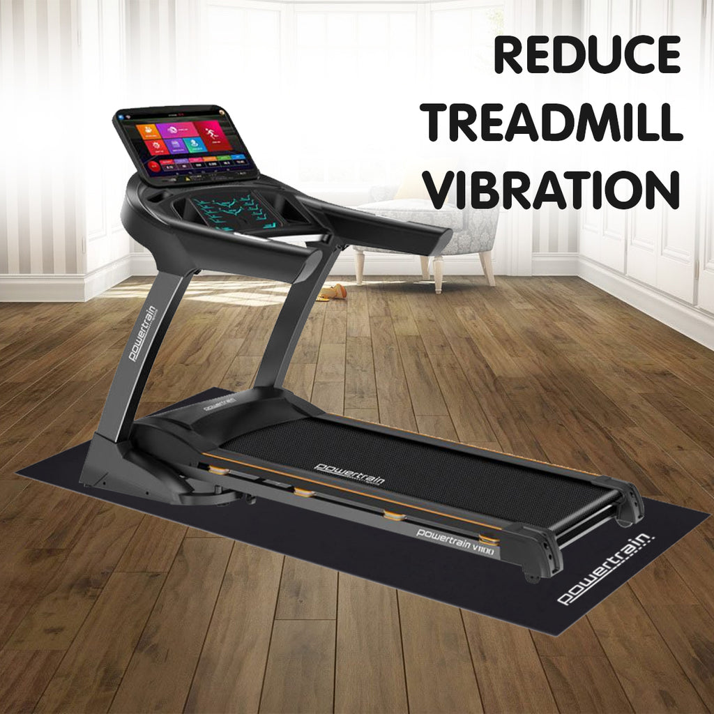 2m x 1m Gym Equipment Mat 5mm Non-Slip EVA Floor Protector for Treadmills Exercise Bikes