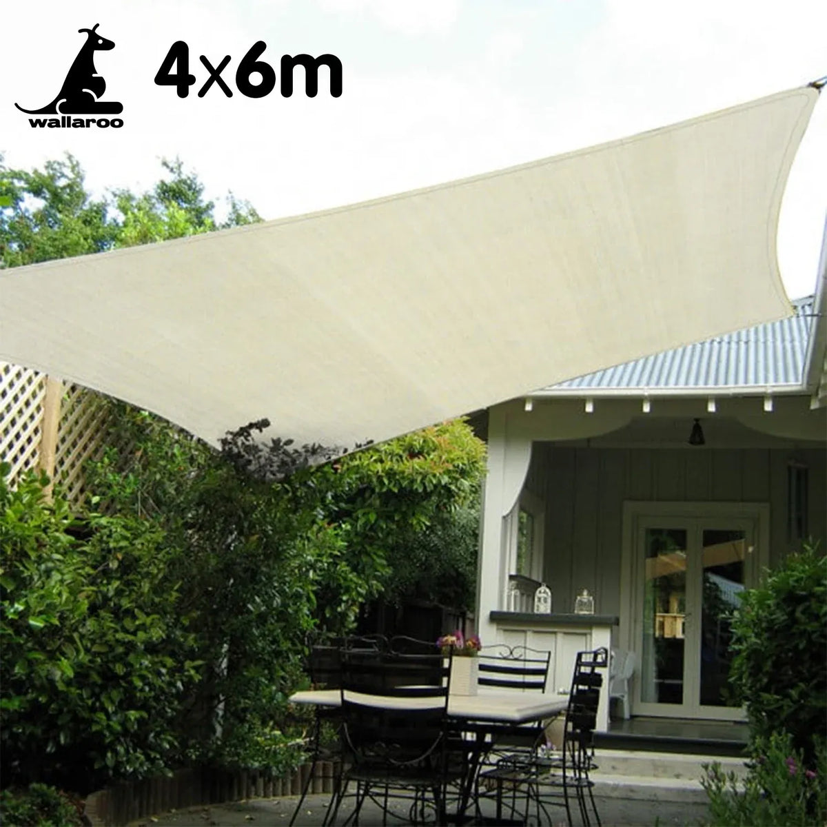 Waterproof Shade sail 4x6 160GSM
