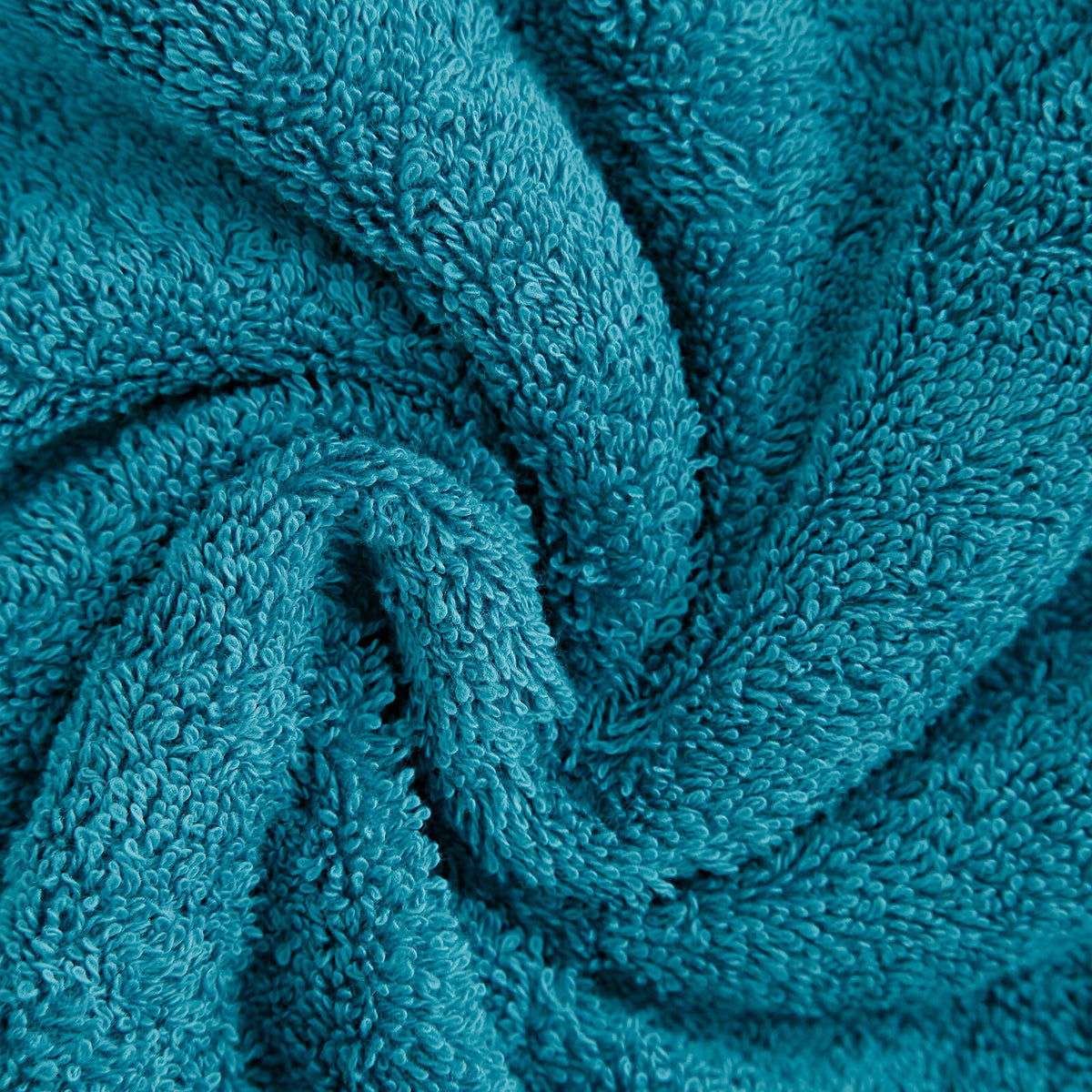 4 Piece Cotton Bath Towels Set - Blue