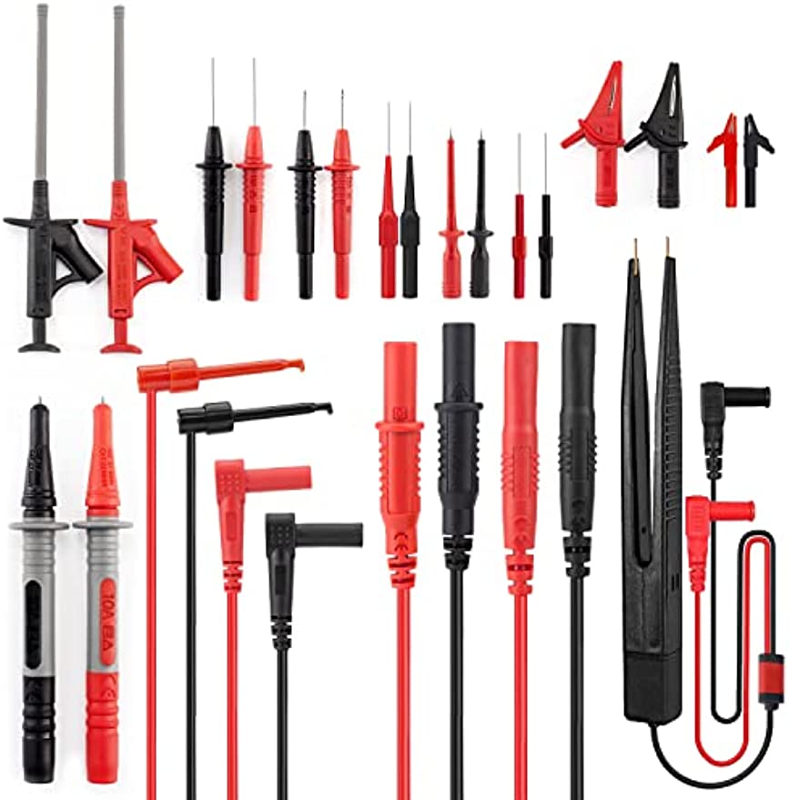 23PCS Multimeter Test Leads Kit with Replaceable Precision Probes Set and Alligator