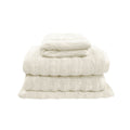 Set of 4 George Collective Cotton Bath Towel Set Snow
