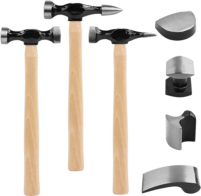 7-Piece Auto Body Repair Kit, Auto Body Tools, Auto Body Repair Hammer and Dolly Tools