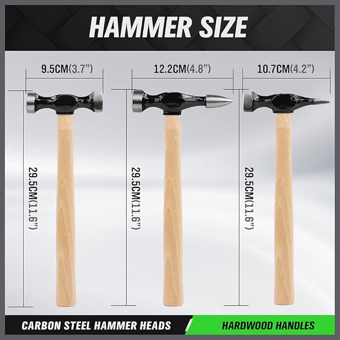 7-Piece Auto Body Repair Kit, Auto Body Tools, Auto Body Repair Hammer and Dolly Tools