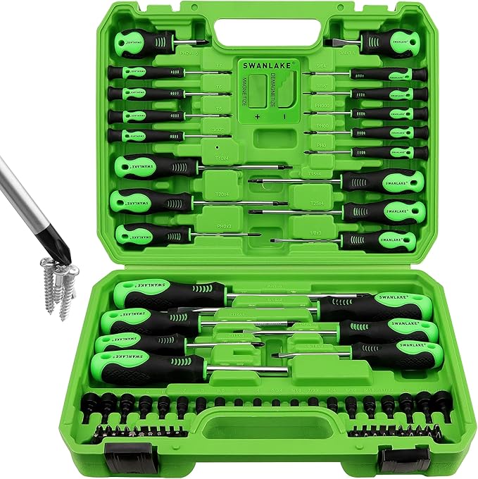 86-Piece Magnetic Screwdriver Set Nut Drivers Replaceable Screwdriver Bits