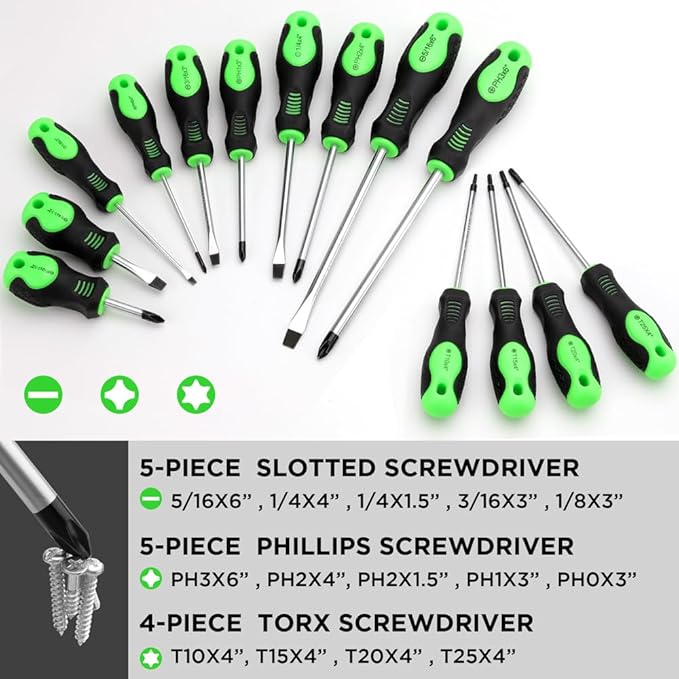 86-Piece Magnetic Screwdriver Set Nut Drivers Replaceable Screwdriver Bits