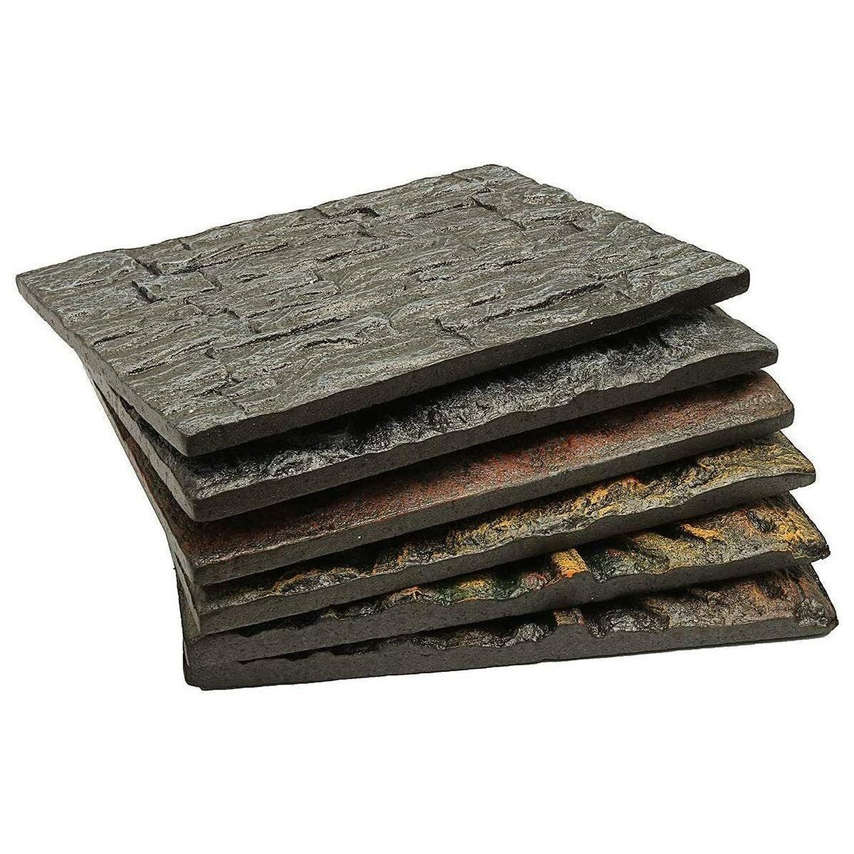 Pet Reptile Tank Board 3D Foam Backgrounds and Habitat Decoration 9 Styles - D
