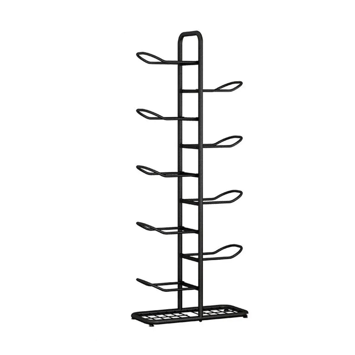 Multi-Layer Basketball Storage Rack Iron Frame Sports Equipment Organiser Shelf