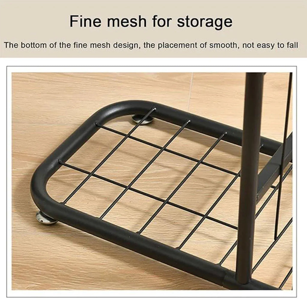Multi-Layer Basketball Storage Rack Iron Frame Sports Equipment Organiser Shelf