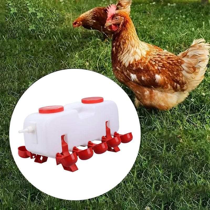 10L Chicken Poultry Automatic Drinking Tank Drinker Feeding Pot Water Dispenser