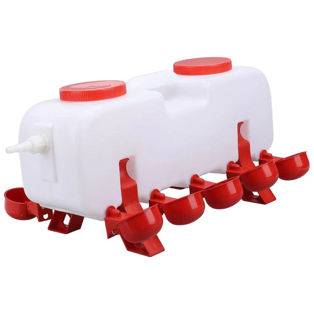 10L Chicken Poultry Automatic Drinking Tank Drinker Feeding Pot Water Dispenser
