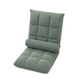 Floor Lounge Sofa Bed Chair with Lumbar Pillow Folding Adjustable Cushion - Cyan