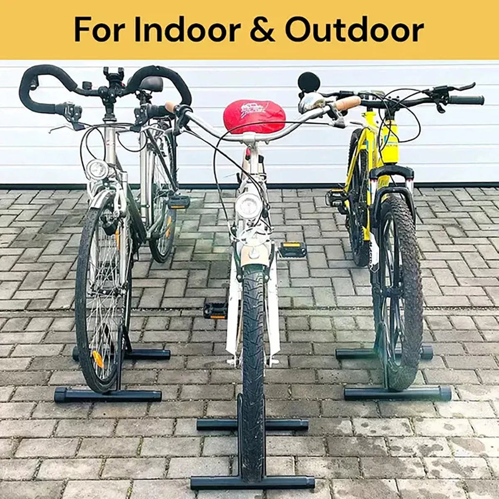 Parking Floor Bike Rack Bicycle Storage Steel Holder Portable Cycling Bike Stand