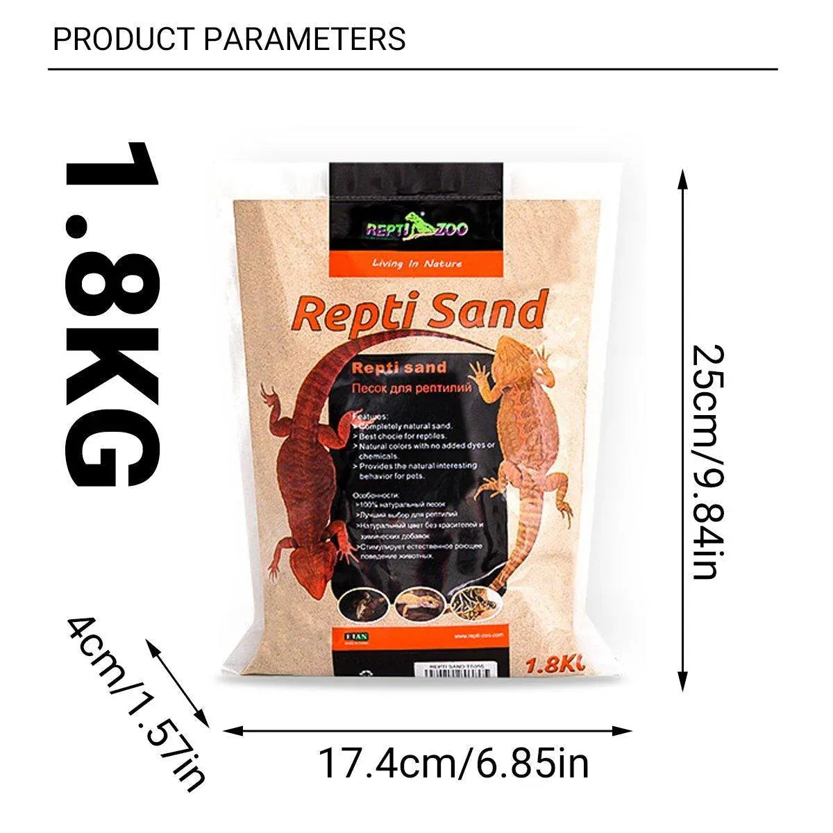 Reptile Sand Climbing Mat Pet Feeding Box Terrarium Landscaping Accessories - Orange