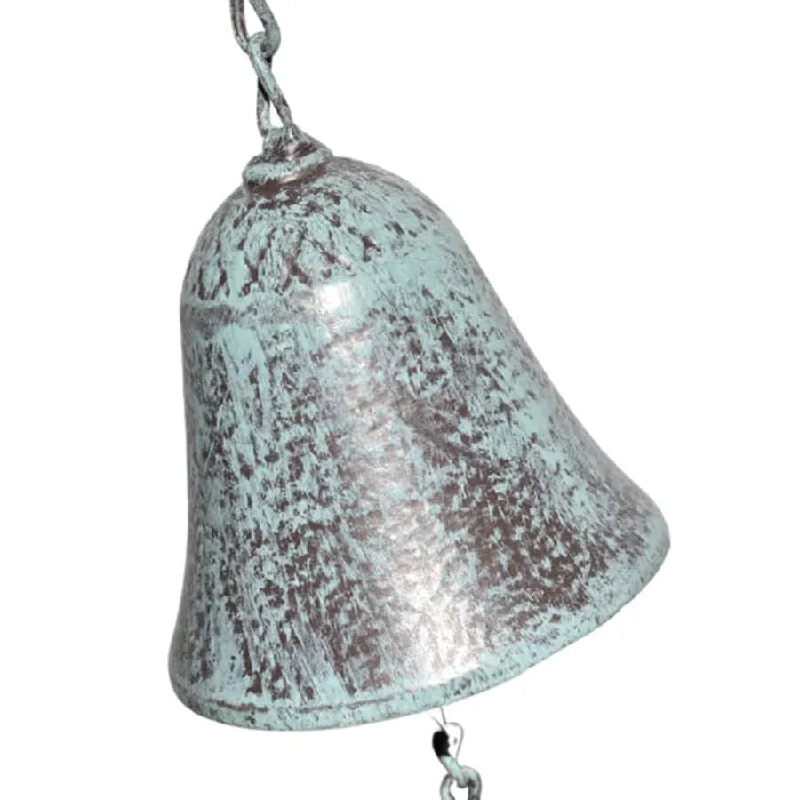 Hanging Turtles w Cast Iron Bell 62cm