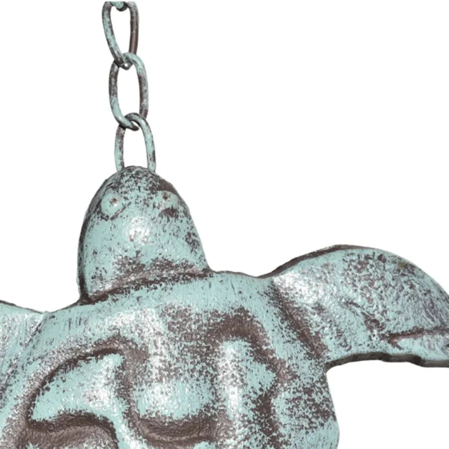 Hanging Turtles w Cast Iron Bell 62cm