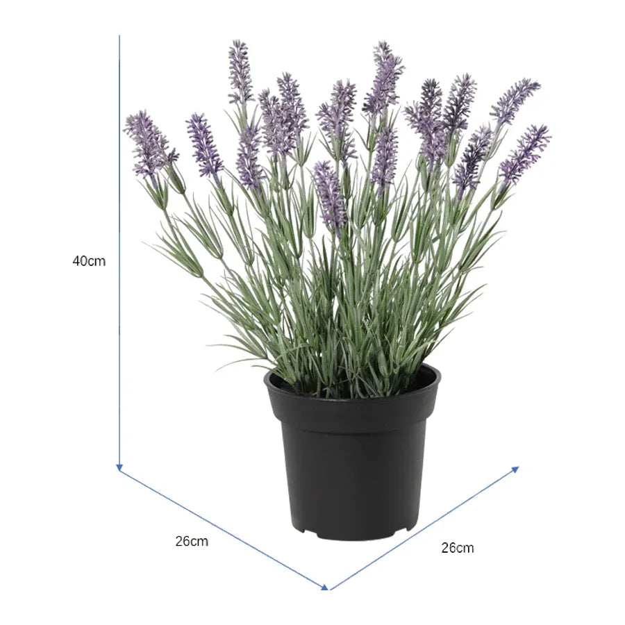 Potted Artificial Lavender Plant 40cm