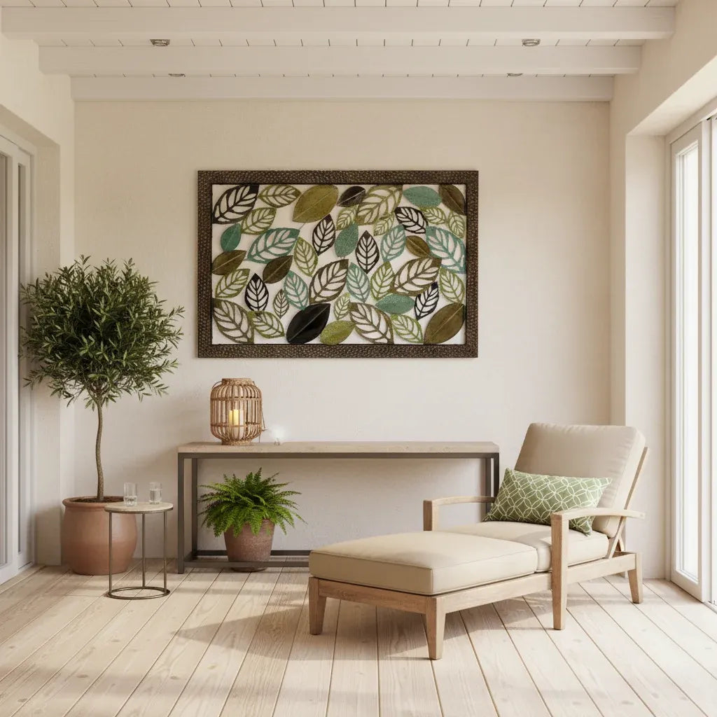 Xlarge Leaves Wall Art 102cm