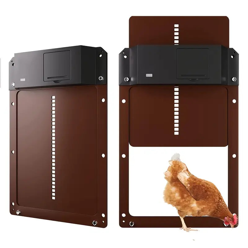 PCS Automatic Chicken House Coop Door Light-Sensitive Night And Morning Delay Auto Guard