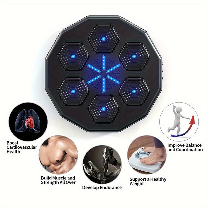 Smart Wall-Mounted Boxing Trainer with Gloves