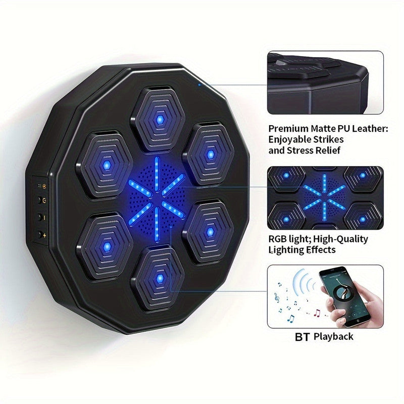 Smart Wall-Mounted Boxing Trainer with Gloves
