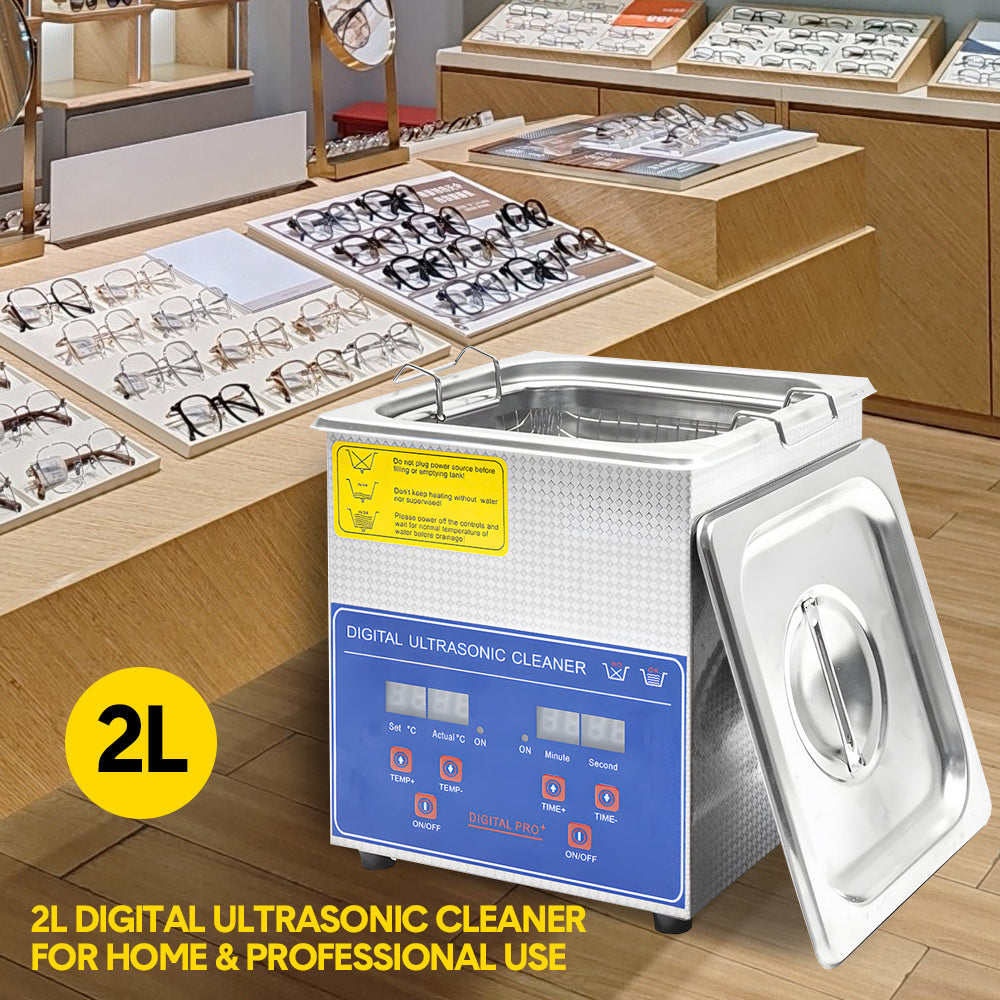 2L Ultrasonic Cleaner Lab-Grade Stainless Steel Ultrasonic Cleaning Machine Digital