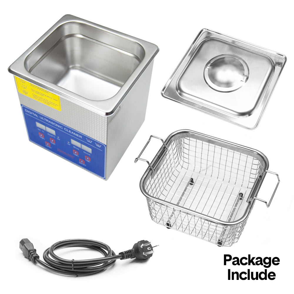 2L Ultrasonic Cleaner Lab-Grade Stainless Steel Ultrasonic Cleaning Machine Digital