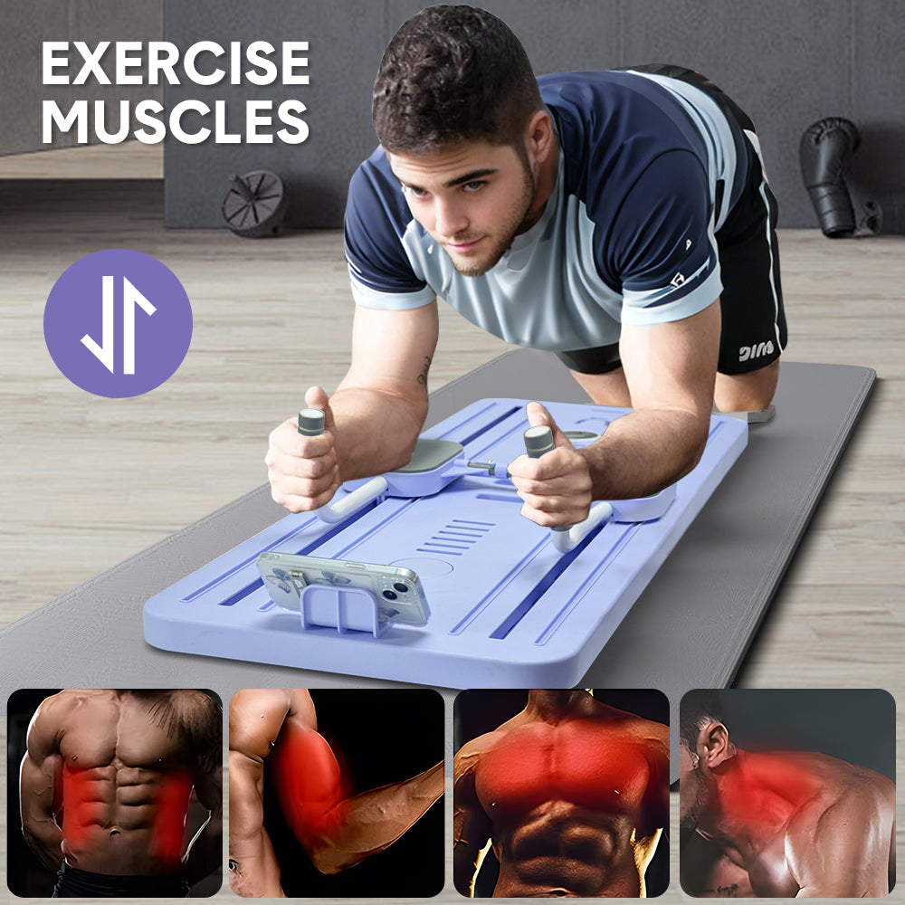 Foldable Pilates Board Reformer 4 in 1 Multifunctional Core Exercise Set Ab Trainer with