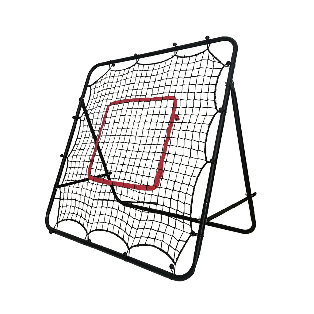 1m Football Rebounder Net Soccer Training Kickback Target Bounce Wall Detachable Metal