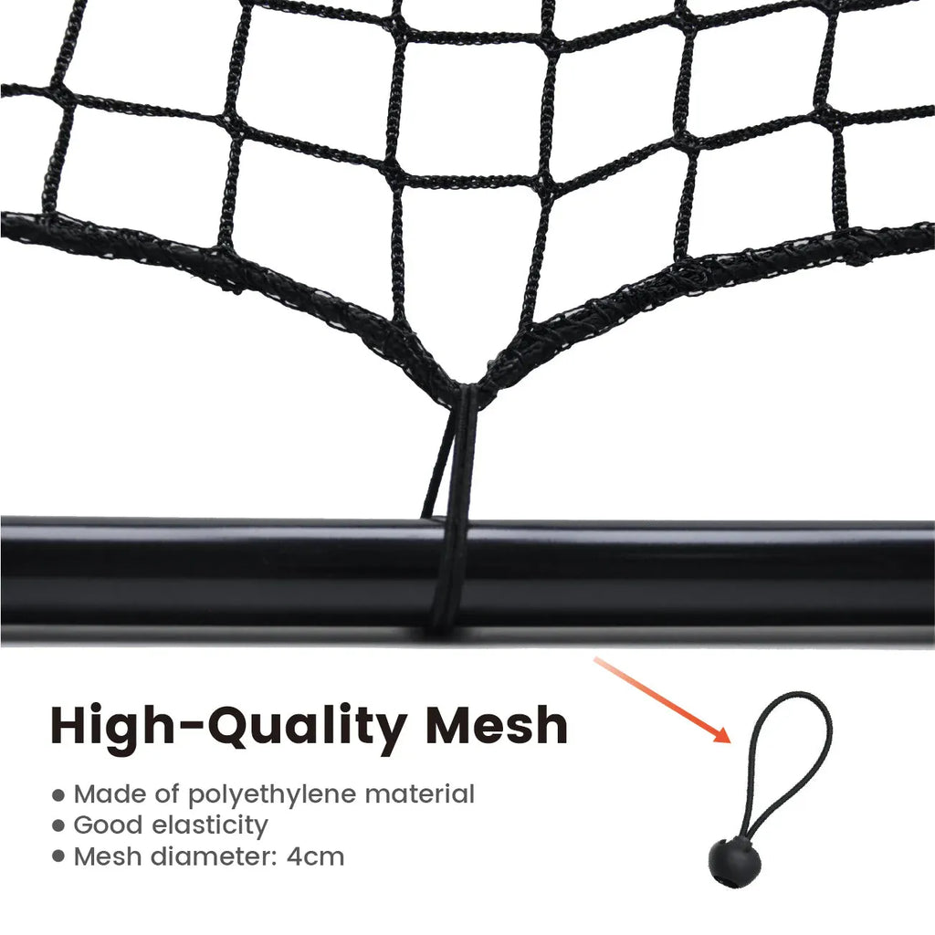 1m Football Rebounder Net Soccer Training Kickback Target Bounce Wall Detachable Metal