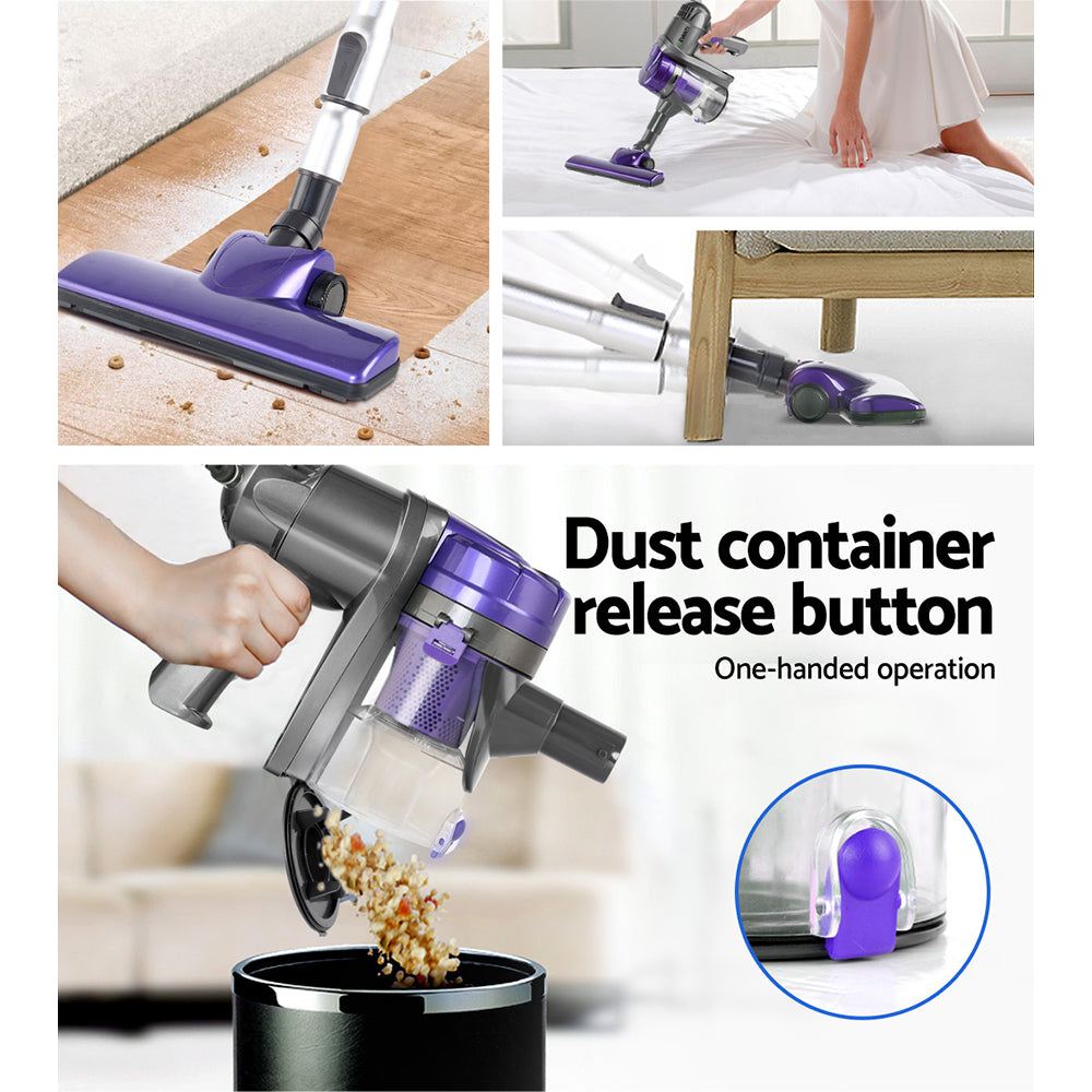 Stick Vacuum Cleaner Handheld Corded 450W Purple