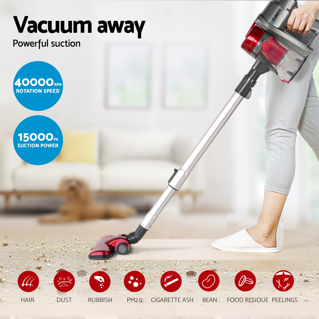 Stick Vacuum Cleaner Handheld Corded 450W Red