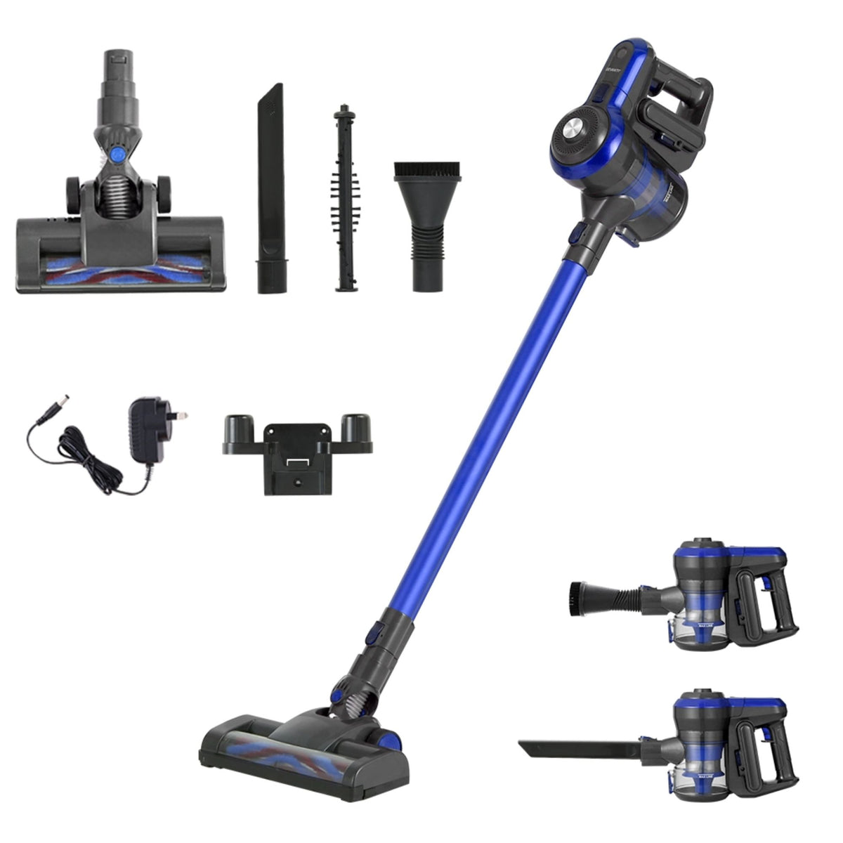 Stick Vacuum Cleaner Brushless Cordless 250W Blue