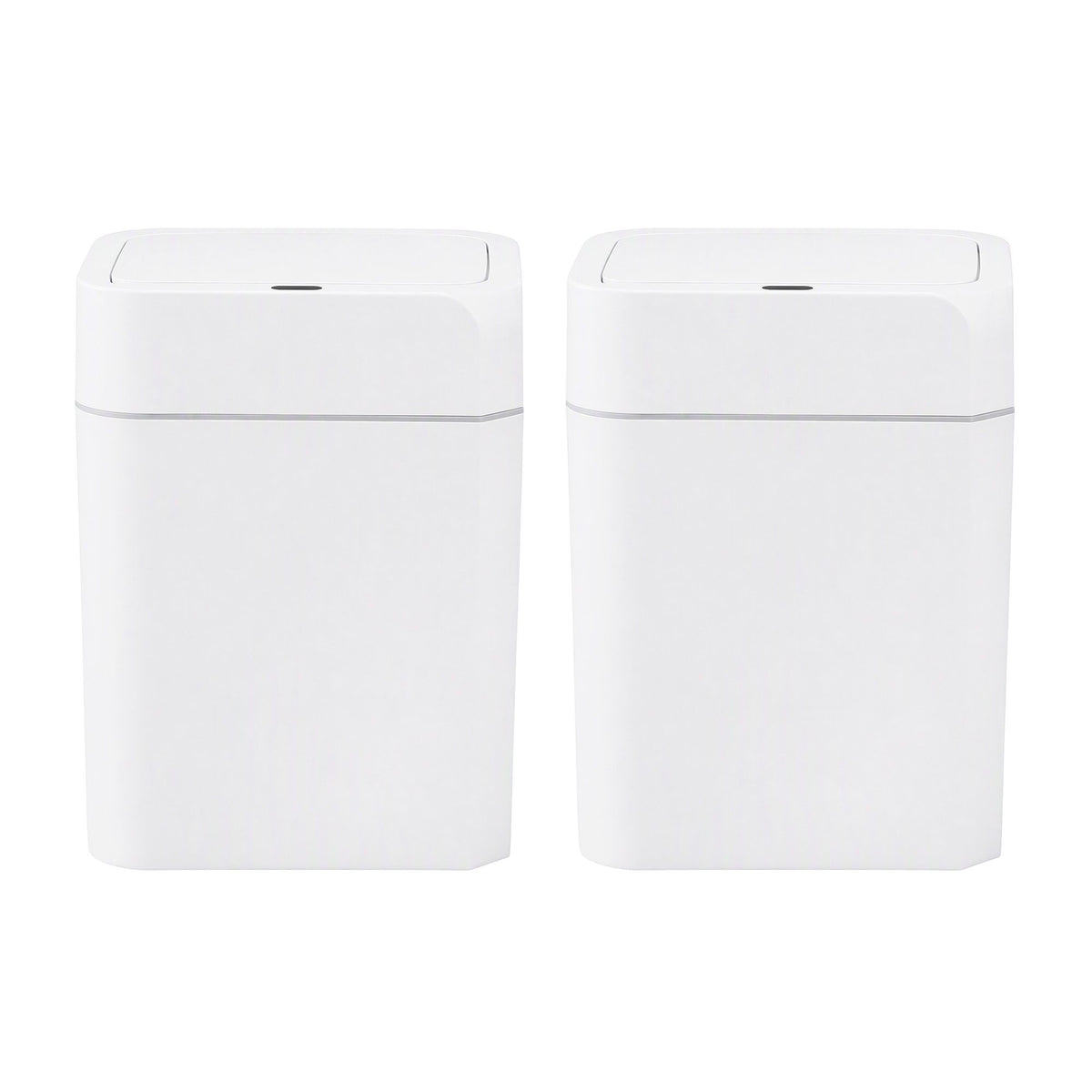 Rubbish Bin 12L 2-Pack Sensor Kitchen Automatic Motion Touchless White