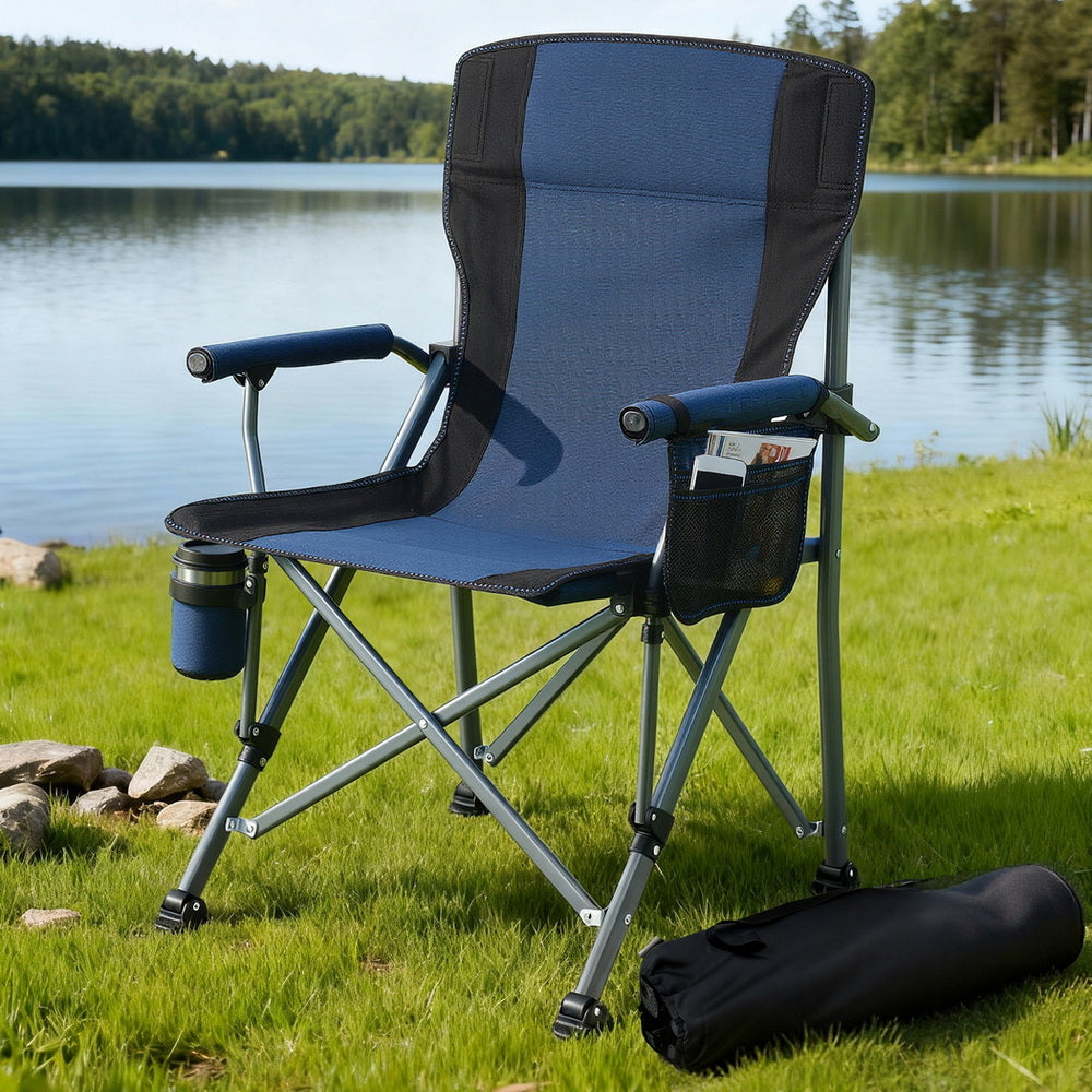 Camping Chair Folding Outdoor Portable Seat Lightweight Beach Picnic Fishing Capacity