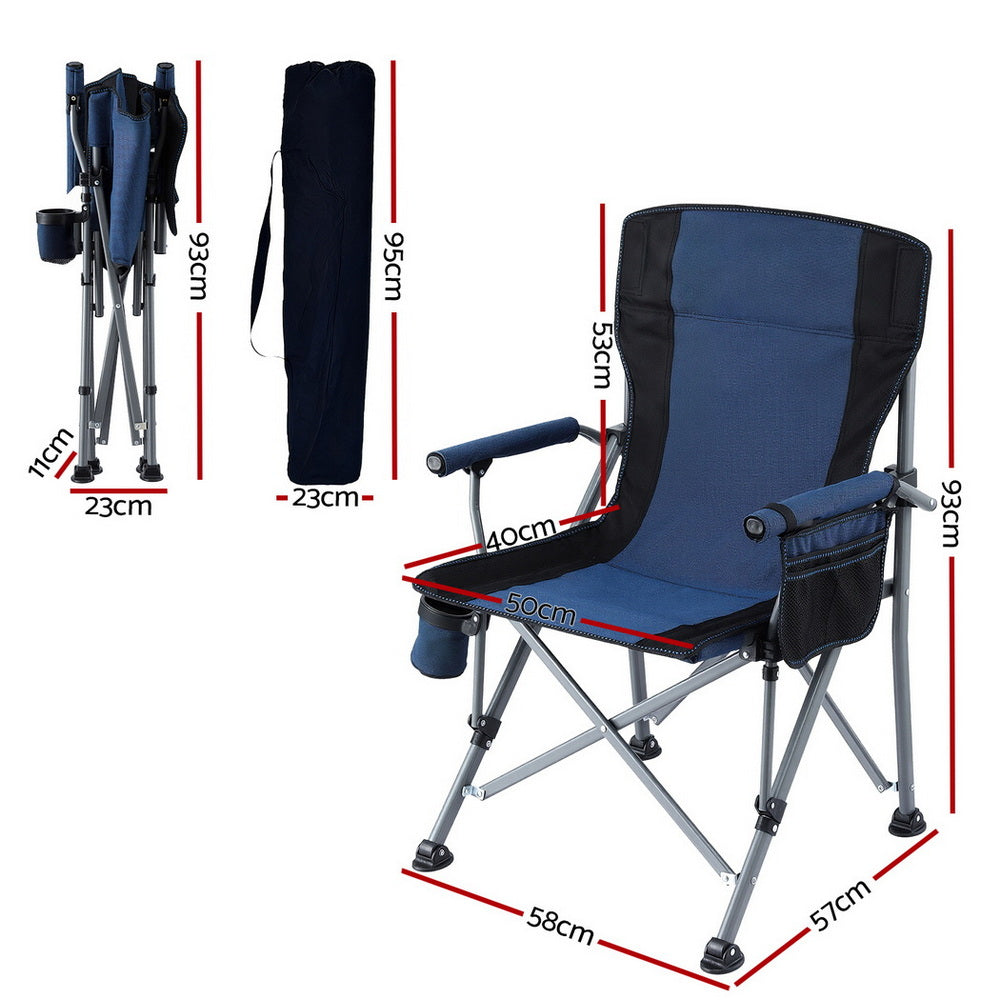 Camping Chair Folding Outdoor Portable Seat Lightweight Beach Picnic Fishing Capacity