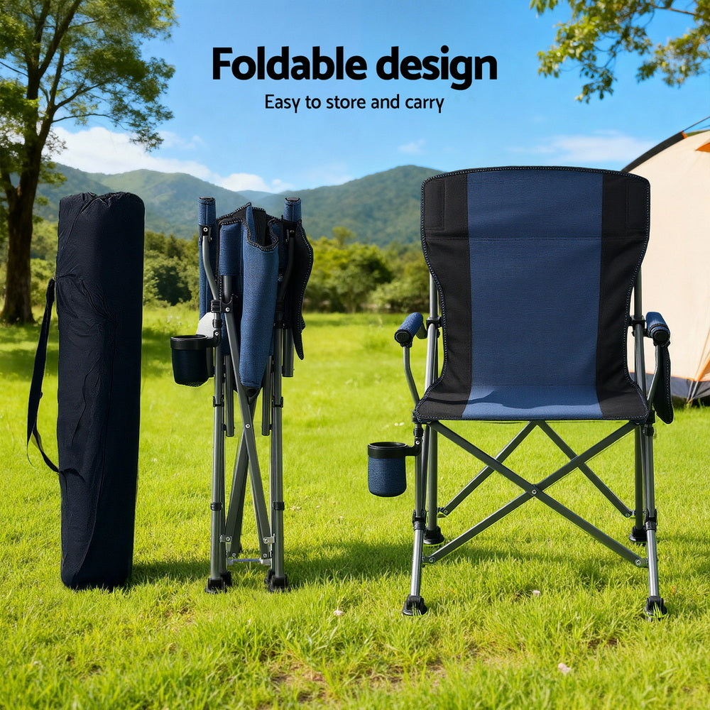 Camping Chair Folding Outdoor Portable Seat Lightweight Beach Picnic Fishing Capacity