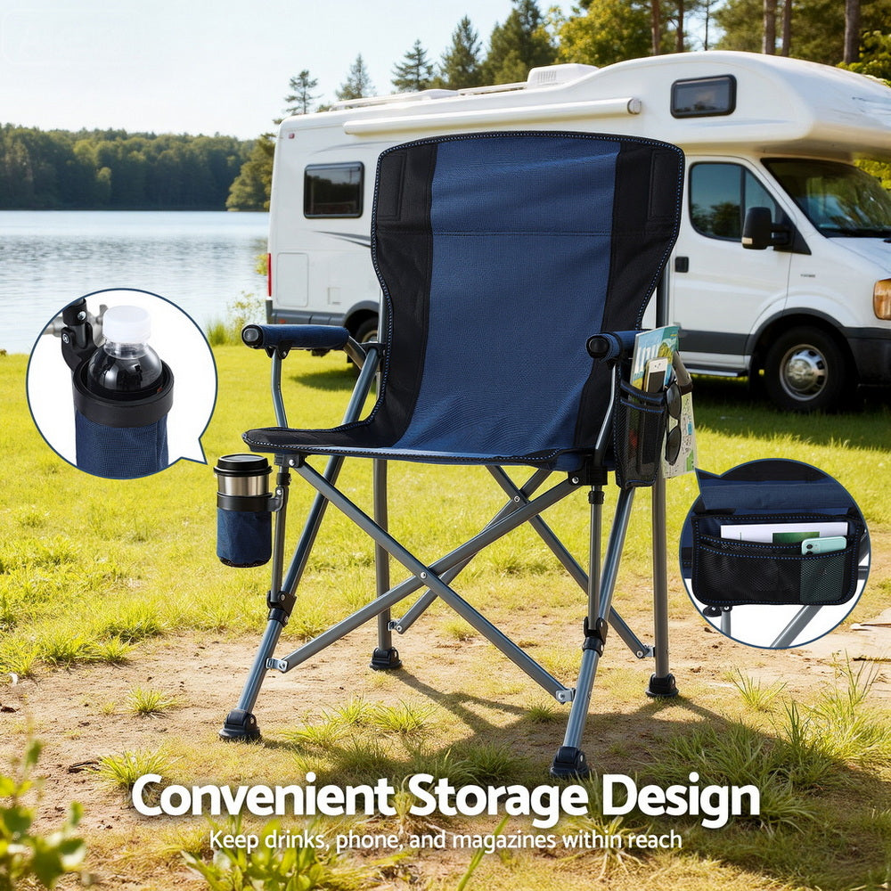 Camping Chair Folding Outdoor Portable Seat Lightweight Beach Picnic Fishing Capacity