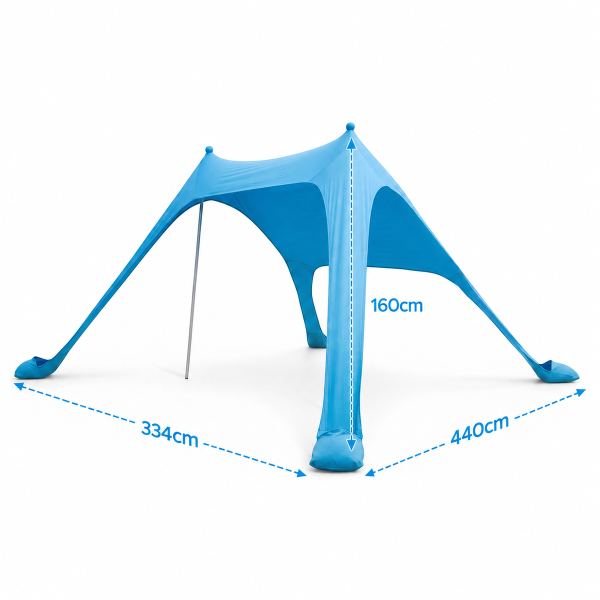 Camping Tent Beach Tent Canopy Sun Shelter Portable Blue